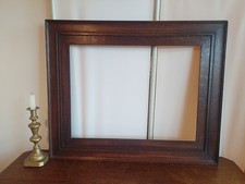 SN559 Antique Oak Picture Frame 44x59.5cm rebate/picture size Old Vintage Wood
