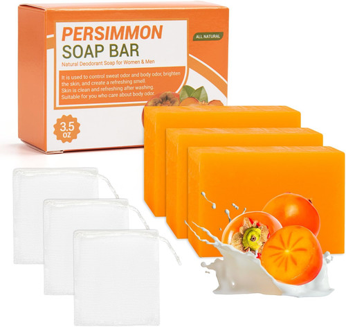 Pcs persimmon soap for body - persimmon,
