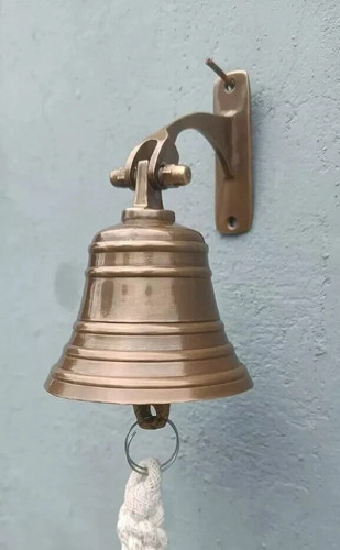 Antique brass bell nautical - bell,