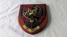 Scottish Clan MacDonald Wall Plaque Shield Armorial Crest Scottish Tartan