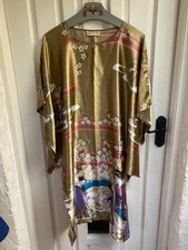 Oriental Village Silk Collection Kaftan Geisha Design Silk One Size Unworn