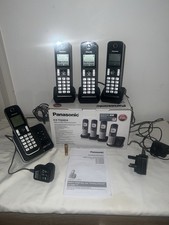 Panasonic KX-TG6624 Quad Digital Cordless Phone Set with Answer Machine
