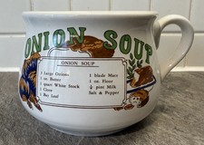 Souper soup mug 70s/80s Vintage Onion Soup Recipe Mug
