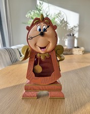 Disney Parks Beauty and the Beast Cogsworth Working Real Pendulum Clock 10"