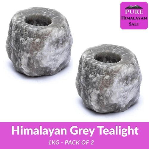 Himalayan salt grey - himalayan, tealight