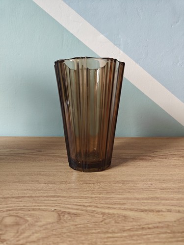 Smoked glass vase luminarc - smoked,