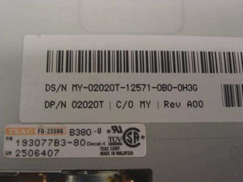 Dell 02020t floppy - dell, a00)