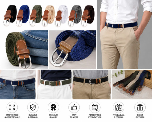 Mens braided stretch - mens,