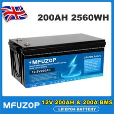 12V 200Ah LiFePO4 Lithium
