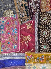 Sari scrap bag. heavily and