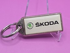 Keyring Key Ring - Vintage Skoda Listers Coventry Dealer Dealership Key Fob