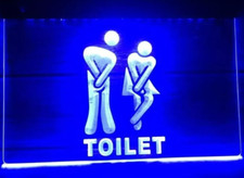 Funny Toilet Bathroom 3D LED
