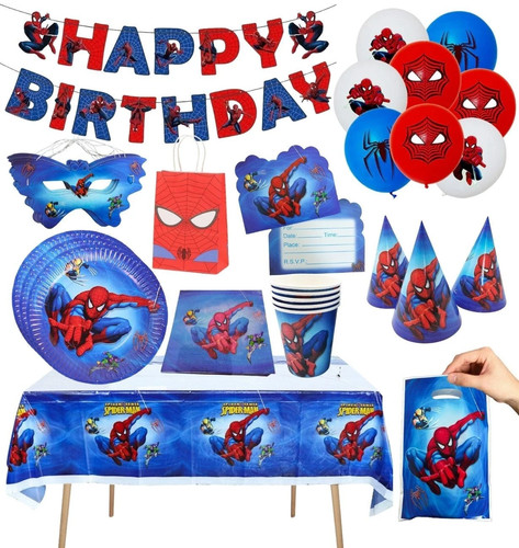 Spiderman birthday banner card - birthday,
