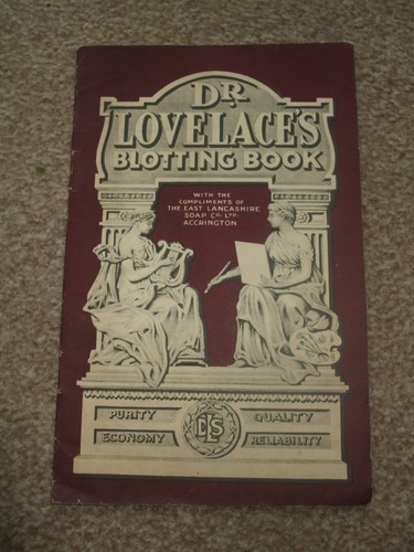 Lovelace souvenir blotter - lovelace,