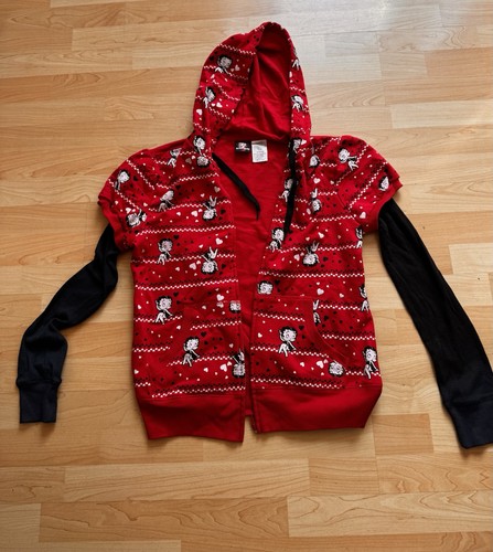 Betty boop full zip hooded - full,