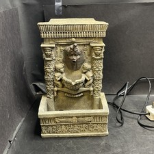 Tutankhamun Egyptian Pharaoh Tabletop Indoor Water Feature Fountain w Water Pump