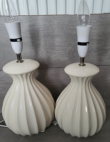 Vintage table ceramic lamps - x2,