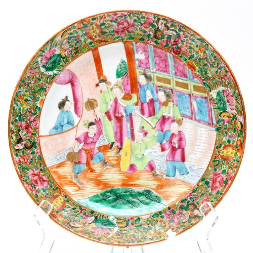 Chinese porcelain plate gilt - chinese,