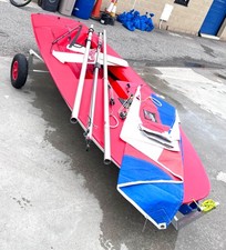 Topper Sailing Dinghy, good condition, fully complete, launching trolly, 2 sails