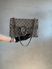Gucci Dionysus GG Supreme Shoulder Chain Bag - Small - Brown - Iconic