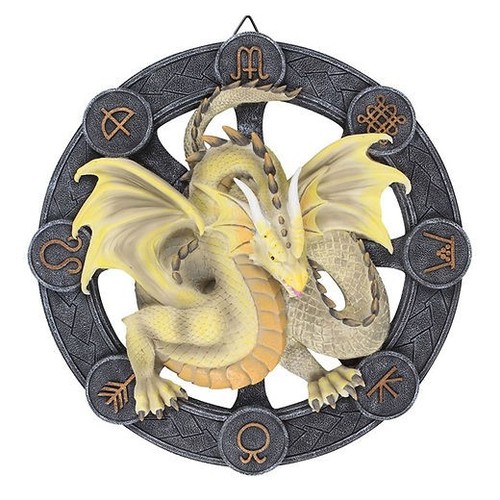 Mabon dragon resin wall plaque - mabon,