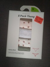 5 Pairs ladies thongs briefs M