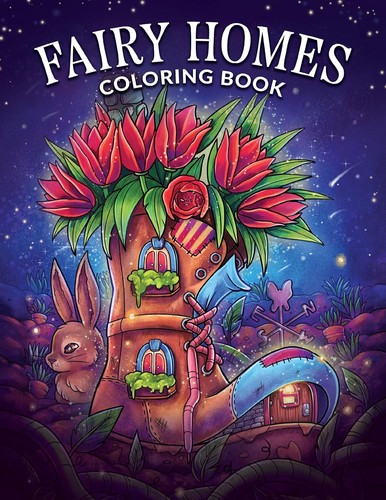 Fairy homes colouring book - homes,