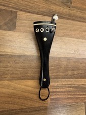 Vintage Ebony Tulip style Violin Tailpiece With French Style Fine Tuner
