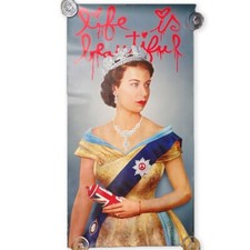 Mr Brainwash Poster Life Is Beautiful Wall Art Exhibition Queen Elizabeth Used