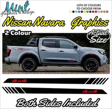 NISSAN NAVARA TRUCK Side Stripes Decals Stickers 4X4 Graphics 2 COLOUR 011
