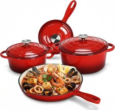 7pcs cast iron cookware set - 7pcs,