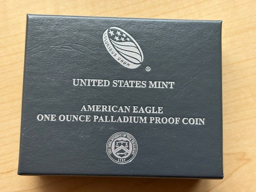 2018 proof palladium - 1, oz.