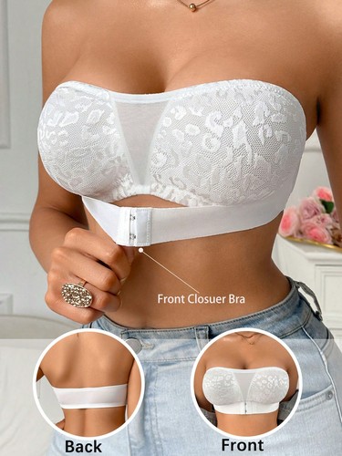 Elegant lace non wired bandeau - elegant,