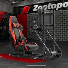 Zootopo Racing Simulator Cockpit G29 Wheel Stand or With Seat & TV Stand