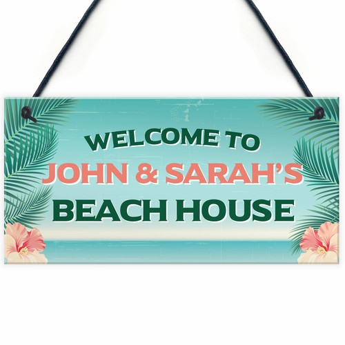 Personalised beach house hut - personalised,