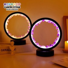 Led Crystal Lamp Room Decoration Natural Gemstone Amethyst Healing Stone Home 