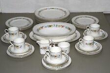 A ROYAL DOULTON BONE CHINA PASTORALE PATTERN DINNER SERVICE