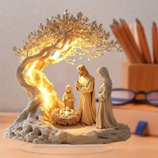 2D Desktop Family Statue Tree