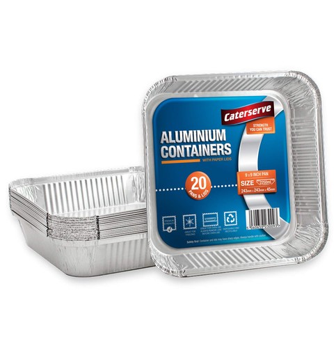 Aluminium foil trays - trays, with