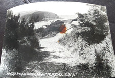Mawgan Porth Beach from Trenance, nr St Eval & Penzance, Chapman RPPC Dawlish 
