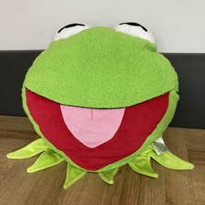 Disney Store The Muppets Kermit the Frog Large Soft Plush Retro Cushion Pillow