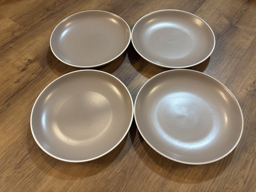 Dansk kisco taupe salad plates - dansk,
