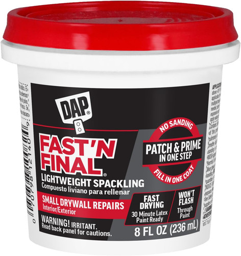 Fast drying spackling - drying, paste