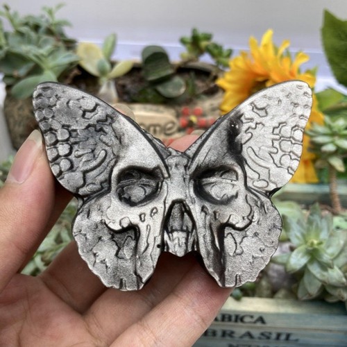 Silver obsidian butterfly - silver,