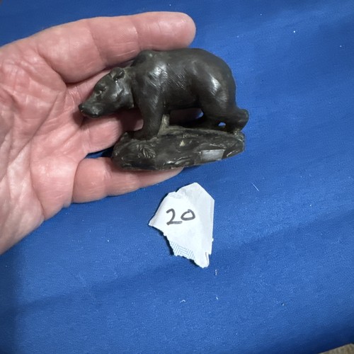 Small vintage resin brown - vintage, bear