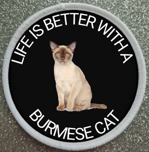 Burmese cat iron sew on - iron,