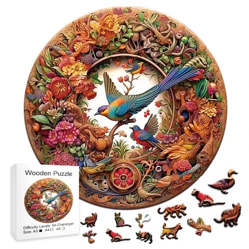 Unique wooden bird stress - unique, 3d