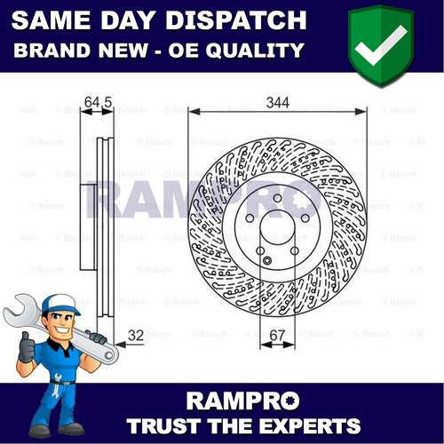 Rampro front brake disc fits - brake,