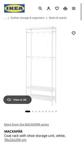 Ikea mackapär coat - ikea, rack
