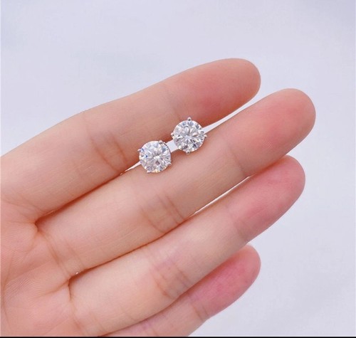 4ct round cut real - 4ct,
